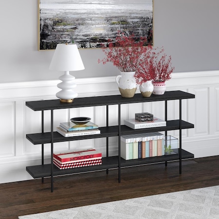 Henn & Hart Harper Console Table, Black Grain AT1341